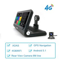 Anfilite 8 인치 안드로이드 5.1 ADAS 10 in 1 대시캠 차량 네비게이션 카메라 4G 와이파이 1＋16G GPS 블루투스 Full HD 1080P 영상 녹화, 4G 6M back camera 193 None