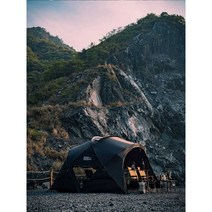 원터치 텐트 돔 그늘막 블랙코팅 캐노피 거실 쉼터, 쿤룬 흑구 텐트(스팟)