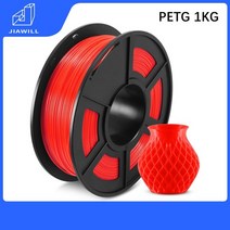 pla 실크 pla plus petg fdm 3d 프린터용 3d 인쇄 필라멘트 필라멘트 pla 1kg 1.75mm, 페그 레드 1kg, 협력사