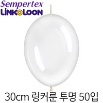 링커룬 30cm투명풍선(12인치), 투명, 50입