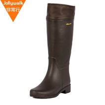 레인부츠녀 봄여름 패션 시니어 하이 통 가드 부츠 레인부츠 미끄럼 방지용 고무 방수부츠 여성레인부츠 여자레인부츠 낚시장화 남자레인부츠 비올때신발