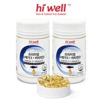 [하이웰] 프리미엄 오메가3 비타민D 300캡슐 2통 (6개월 20일분), 단일속성