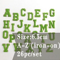 의류스티커 스팽글 글자 패치 아이언 온 셔닐 골드 반짝이 테두리 스티커 바느질 자수 의류 공급 업체 26 개, [24] Chenille Patches