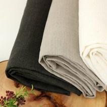 대폭) 린넨면혼방 - 린넨8수평직바이오 무지(22칼라), 14번 검정
