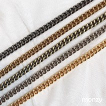 monzy 몬지얀 흑금 흑진주 골드 니켈 엔틱 체인스트랩 120cm 국내제작 가방체인줄(고리불포함)