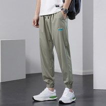 남자바지 봄여름 와이드 아이스 트레이닝 9부 팬츠