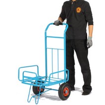 납품 물건 추락방지 두발 운반카트 적재 주류납품, 1개, 3B(생수통운반카) 발포바퀴