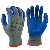 가시장갑 용접장갑 작업 절연 장미 넝쿨 안전 24Pcs/12 Pairs 안전 작업 고무 장갑 나일론 니트 라텍스 코, 01 NM1350P-GRB_05 XXL