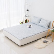 킹사이즈 방수 패드 먼지 없는 침구 알러지 케어 모서리 흘러내림 방지 밴딩 고정