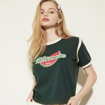 [7/22 예약배송][웬디 윤아 착용]Graphic t-shirt 001 Green