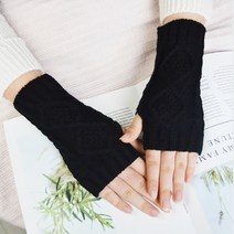 1+1 니트 반장갑 핸드워머 여성용