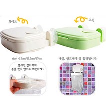 싱크대 음식물 쓰레기통 음식물처리기 청소용품 밀폐용기 휴지통 집들이선물, 화이트, 1개