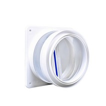 가스 밸브 부속품 부품 1pc 범위 후드 체크 밸브 150160180mm 파이프 양방향 안티 냄새 제어 공기 배출구 신선한 높은 주방 환기 부품, 1개