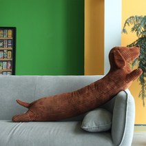 바디필로우 슈퍼 롱 닥스훈트 베개 110cm 갈색 슈퍼 소프트