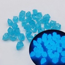 야광 어항 정원 조경 꾸미기 자갈 조경돌 100 pcs 야드 장식 빛나는 돌 어두운 정원에서 빛납니다 글로우 산책로 경로 안뜰 잔디에 대 한 바위, 100pcs, Blue 2