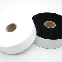 실크심지(접착심지) 테잎 40mm - 100마 1롤, 검정