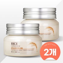 더페이스샵 라이스 앤 세라마이드 모이스처라이징 크림 50ml (2개), 2개