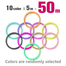 Pla 1.75mm 필라멘트 20 밝은 색상 3d 인쇄 펜 abs 플라스틱 프린터 라인 와이어 환경 안전, 10colors5m 총 50m
