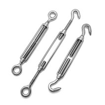 후크 스텐 턴버클 서스 와이어 로프 장력 부속 덤버클 단바클 담바클, 호환 스텐턴버클M8 양쪽 원형, 1개