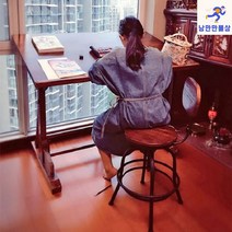 드로잉테이블 이젤 각도조절 책상 대형 미술 원목, 빈옵션