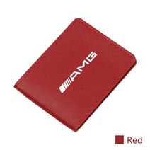 울트라씬 자동차 운전 면허증 커버 신용 카드 소지자 메르세데스 벤츠 AMG W204 W205 W203 W211 W212 W176 W201 W210 C200 C300, 01 For Benz, 02 Red