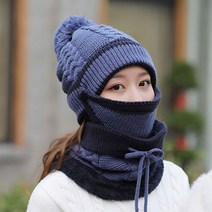 여성 겨울 방한 모자 넥워머 귀마개 3종 털