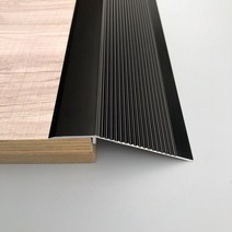 단차해소 실내 문턱 경사로 방문턱 진입 걸림 방지 안전대 부착, 폭 10cm 블랙 길이 90cm