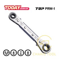 TOP 탑 라쳇렌치 PRW-1 냉동렌치 냉동라쳇 5.5 7 6 8 mm 기계 설비 배관 건설 볼트 너트 일본 일제 공구 카리스툴
