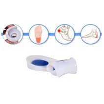 충격방지 젤타입 족저 근막 뒤꿈치 패드 신발기능성패드 평발교정 족저근막염깔창, 남성용