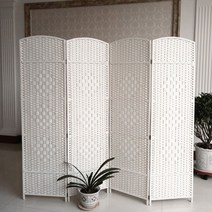 라탄파티션 원목 접이식 파티션 가림막 가벽 공간분리용 병풍, 높이1.8x폭0.5m 폐쇄형 (1짝, 최소 4짝 주문)