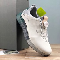 스파이크리스 보아 미끄럼 방지 가벼운 가죽 골프화 S3