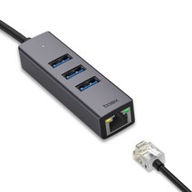 엠비에프 USB 3.1 C타입 to 기가비트 랜카드 노트북용, MBF-CLAN30BK