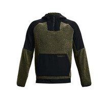 언더아머바람막이80014090 Under Armour Mens UA Mission 1/4 Zip Jacket Black Green 1366094 390 Size M