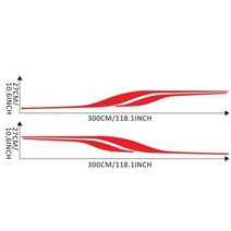 캠핑카 줄무늬 스티커 캠퍼 액세서리 자동차 비닐 데칼 캐러밴 여행 트레일러 밴 대형 자동차 스티커 및 데칼 모터홈, Red, CHINA, Red