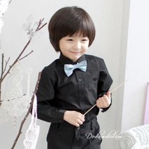도담도담 아동 검정 긴팔 남방 아기 유아 남아 주니어 돌 정장 셔츠
