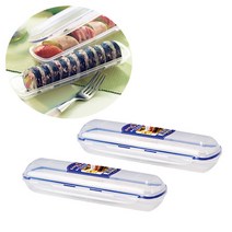 락앤락 김밥 케이스 세트 휴대용 김밥용기 김밥보관통 수저통, 2개