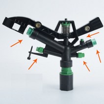 간이스프링클러 1인치 플라스틱 360도 회전 잔디 농업 관개 2중 4중 5중, 옵션3. 5중분사