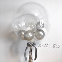 랄라데이 레터링풍선 만들기 DIY세트 기념일 생일 파티 이벤트 커스텀 프로포즈 셀프촬영, 1set, 11. 펄실버