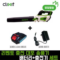 리벤토 충전 대포 송풍기 브로워 블로워 경제형 2.0Ah(배터리+충전기)세트