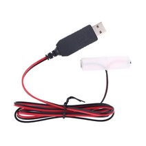 LR6 AA 배터리 제거기 USB 전원 공급 장치 케이블 교체 라디오 전기 장난감 시계 LED 스트립 라이트 계산기에 대 한 1-4pcs 1.5V AA 배터리, US