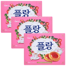 청우식품 플랑 딸기, 160g, 3개입
