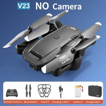 카메라드론 촬영 드론 4DRCV4 RC 드론 4K 1080P HD 와이드 앵글 카메라 와이파이 Fpv 듀얼 접이식 쿼드콥터 실시간 전송 선물 완구, CHINA, V23-NO-Camera