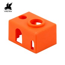 3d프린터 FDM SLS 비행 곰 품질 3d 프린터 실리콘 양말 블록 히터 실리콘 절연 커버 실리콘 슬리브 핫 엔드 1pc 유령6, 2개