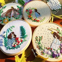 [성실한오피스] 프랑스 자수 DIY 패키지, 20cm, 14_화선공주, 1개