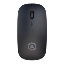 ZCD PC 노트북을위한 2.4GHz 무선 광 마우스 무음 울트라 씬 마우스, 110x60x25mm, 플라스틱, 블랙