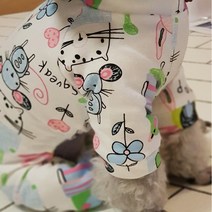 애견 옷/잠옷/애완견 패턴 잠옷/반려견 파자마/애견 원피스, 애견패턴파자마/도넛/M