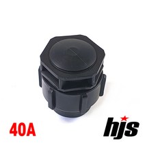 HJS PE 엔드 플러그 40A (나사조임식 이음관 앤드 캡 40mm 마개 뚜껑), 1개