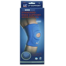 홀라농구 댄스 헬스 택배 LP708 앞부분이 원형으로 개방된 무릎 보호대, XL(17-20인 치)