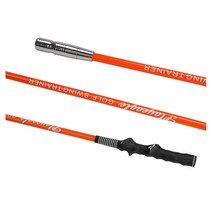 골프 맥스스피드 프로임팩터 비거리 헤드스피드 스윙연습기 매직 스틱, 그립보조(오렌지)