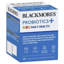 블랙모어스 프로바이오틱스+ 키즈 데일리 종합 비타민 30포 Blackmores Probiotics+ Kids Daily 30 x 1.3g Oral Powder Sachets